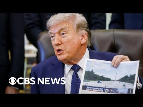 Trump on plans for "really beautiful" resurfacing of Lincoln Memorial Reflecting Pool