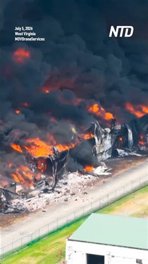 Thick Smoke Billows From Warehouse Fire In West Virginia