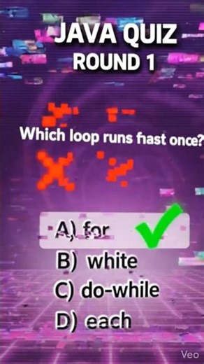 "JAVA QUIZ" with explosion effect