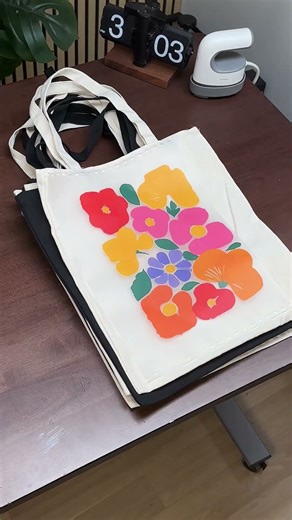 🌸xTool Apparel Printer : Custom Floral Tote Bags