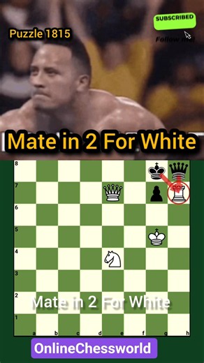 Brilliant mate in 2 for white #chess #checkmate #shorts