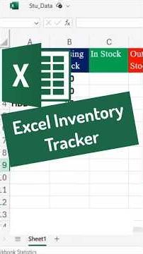 Excel Inventory Tracker Tutorial 😲
