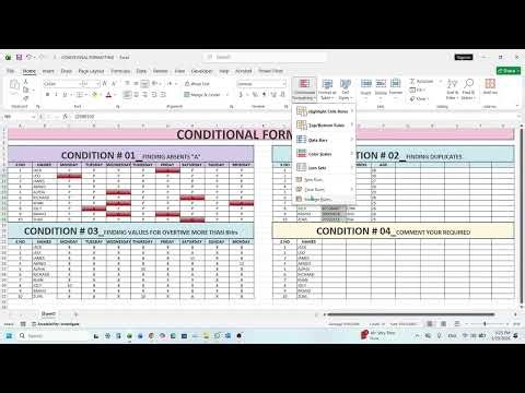 HOW TO USE CONDITIONAL FORMATTING IN MS-EXCEL