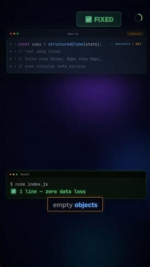 JavaScript's structuredClone kills JSON.parse cloning ⚡
