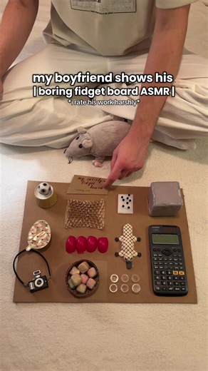 boring fidget board ASMR: hot glue cube favorite 100/10