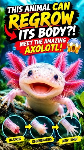 Don't believe what you see 🦎 #axolotl #biology