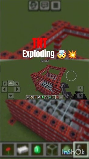 TNT exploding 🤯#minecraft #explodingtnt #tnt