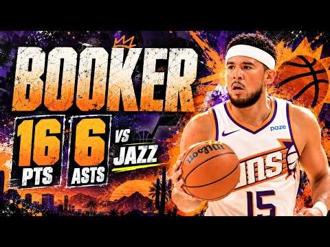 Devin Booker 16 pts 6 asts vs Jazz 2026 Preseason