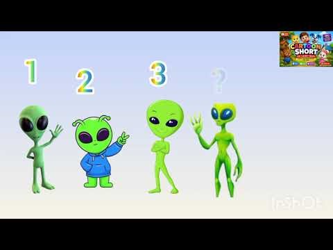 alien cartoon animation | Cartoon alien? You can count numbers. 