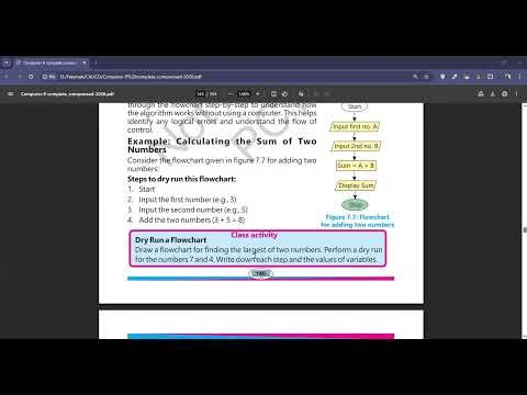 COMPUTER SESSION WEEK4 DAY4 @ADIGHSSD | DRY RUN OF A FLOW CHART | 2026 Apr 29