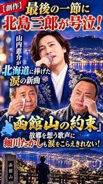 【創作・最後の一節に北島三郎が号泣！】山内惠介が北海道に捧げた涙の新曲「函館山の約束」…故郷を想う歌声に細川たかしも涙をこらえきれない！