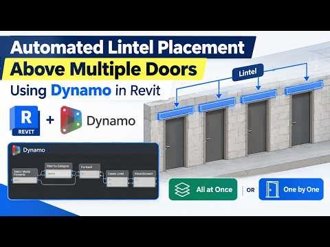 Automated Lintel Placement Above Multiple Doors Using Dynamo in Revit