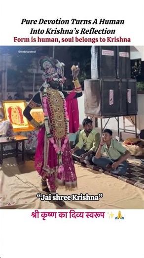 The Divine Form of Shree Krishna | When Pure Devotion Transforms a Human 🙏✨ #krishna #sanatandharma