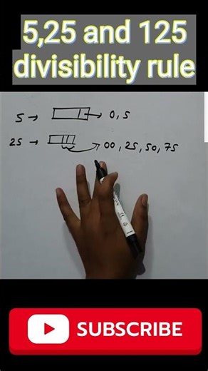 5,25 and 125 divisibility #maths #mathtricks #mathstricks #mentalmathtricks