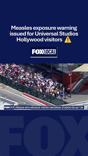 If you were at Universal Studios Hollywood on Sunday, July 26, pay attention! LA County Health says a person with measles was in the park from 10 AM to 9 PM. Check your MMR vaccine status and monitor for symptoms through Aug 16! 😷 #universalstudioshollywood #healthalert #losangeles #news #la #themepark #universalstudios #healthwarning