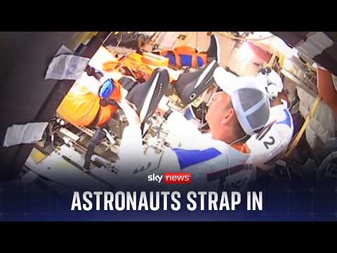 Astronauts strap in ahead of historic NASA Artemis II mission to moon
