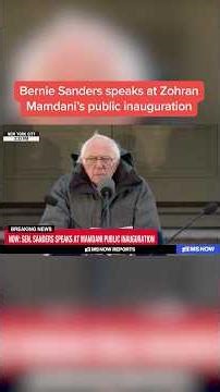 Bernie Sanders speaks at Zohran Mamdani's inauguration