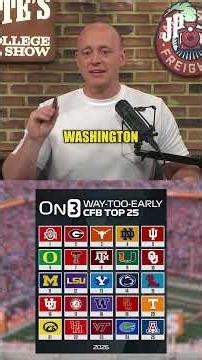 Early Top 25 Rankings For 2026...👀