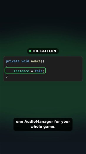Unity Singleton Pattern, In Real Code!