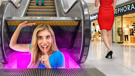 I built a secret room in a mall!