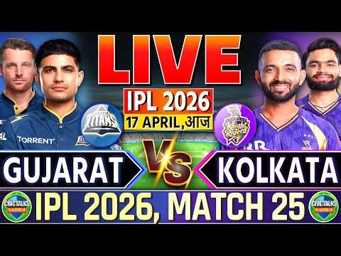 🔴 GT vs KKR, Live Match Today, IPL 2026, Gujarat vs Kolkata, Live Cricket Score & Commentary