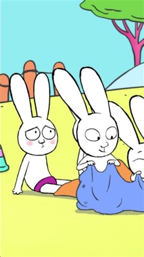 The Sack Race Champions 😎☀️ #shorts | Simon Super Rabbit