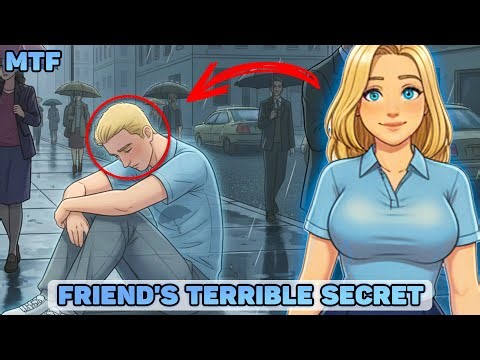 Friend's TERRIBLE Secret Helped Him | TG TF Transformation Story Animation (FROM BOY TO GIRL) | MTF
