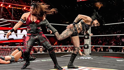 Women’s World Champion Stephanie Vaquer teams with WWE Women’s Tag Team Champions Rhea Ripley and IYO SKY to take on Liv Morgan, Raquel Rodriguez and Roxanne Perez of The Judgment Day. #WWERaw | WWE