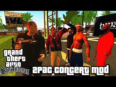 GTA San Andreas 2Pac Concert Mod Showcase Gameplay Part 2