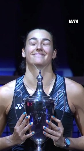 Finals Friday 🏆 This week we are throwing it back to the 2022 WTA Finals champion, Caroline Garcia! Becoming the second French player to win the WTA Finals after Mauresmo in 2005. #WTA #CarolineGarcia #WTAFinals #TheUltimateStage #Tennis