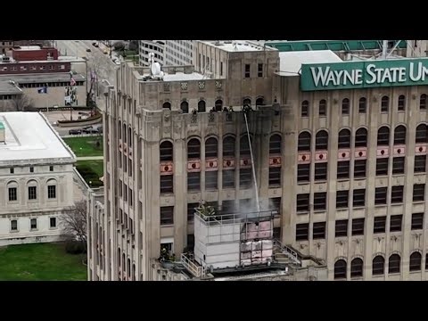 Wayne State building evacuated after equipment fire sends smoke across Detroit