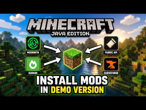 How To Install Mods in Minecraft Demo Version | ( 100% Working Trick ) |Minecraft Java Edition