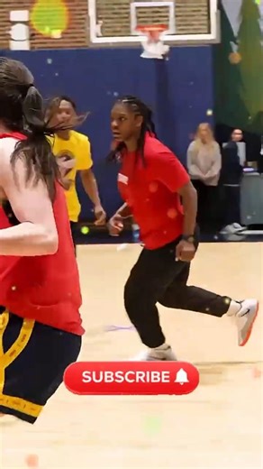 Caitlin Clark Knocks Down The Triple And Raven Johnson Was Loving It 🤝 #short