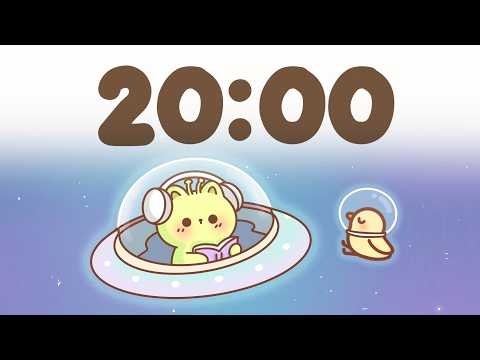 20 Minute Timer 🐱 Study Timer for Classroom Focus - Alien