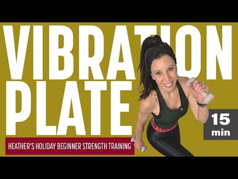 15 Min Beginner Holiday Vibration Plate Workout | Full Body Burn with Light Weights