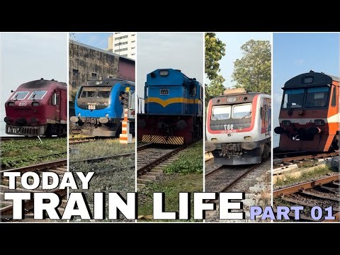Today Train travel Life part 01 Diesel electrical locomotive and Diesel electrical multiple units