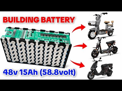 Building a 48V 15Ah 14S6P Battery Pack Using 84 EVE Cells 18650 for 99% Electric Bikes