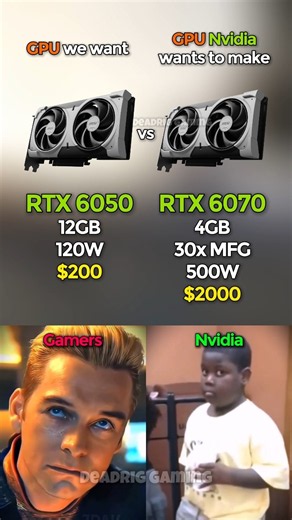 GPU we want vs GPU Nvidia wants to make