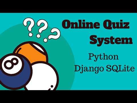 Online Quiz System using Python Django and SQLite | Full Project with Source Code
