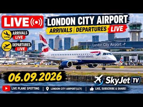 🔴 LIVE London City Airport Plane Spotting ✈️ | AMAZING Close-Up Landings & Takeoffs! | LCY