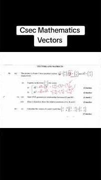 csec mathematics vectors #maths #mathematics #csecmaths #cxcmaths #education