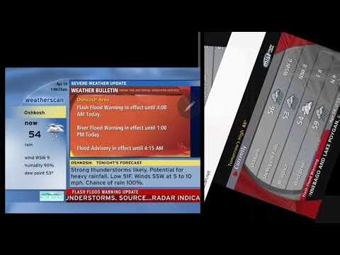 Weatherscan Dual edition: April 14 2026 (during Midwest storms part 1) #Weatherscan