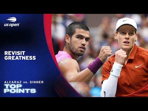 Jannik Sinner and Carlos Alcaraz at Their Best | US Open