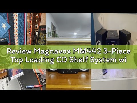 Review Magnavox MM442 3-Piece Top Loading CD Shelf System with Digital PLL FM Stereo Radio, Bluetoot