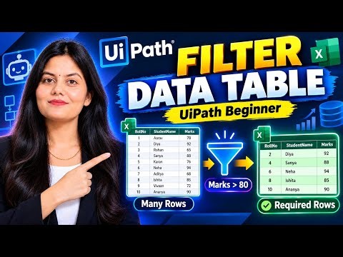 UiPath Filter Data Table | UiPath Studio Practical Series | Beginner to Advance