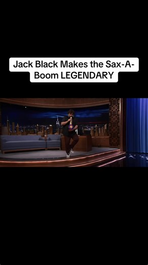 Jack Black brings pure chaos and comedy to The Tonight Show Starring Jimmy Fallon with his iconic Sax-A-Boom performance. This is why he’s one of the most entertaining performers ever! #JackBlack #JimmyFallon #SaxABoom #ComedyGold #ViralMoments