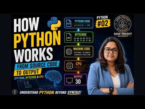 How Python Works: From Source Code to Output | CPython, Bytecode & CPU