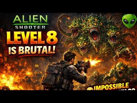 Alien Shooter Level 8 Gameplay 🔥 This Level is IMPOSSIBLE!