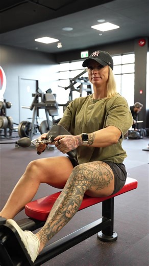 This is a seated row and it trains your back | Back Workout