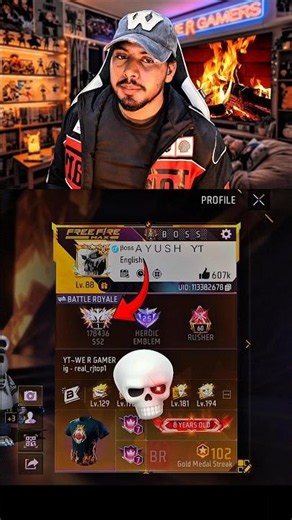 World Record of my free fire id 🥶 Free fire region top 1 in india #freefire #shorts